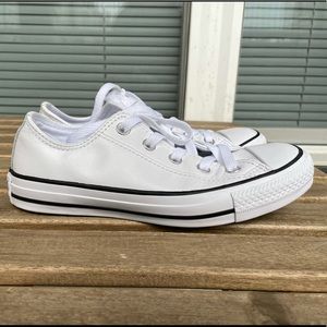 White leather converse